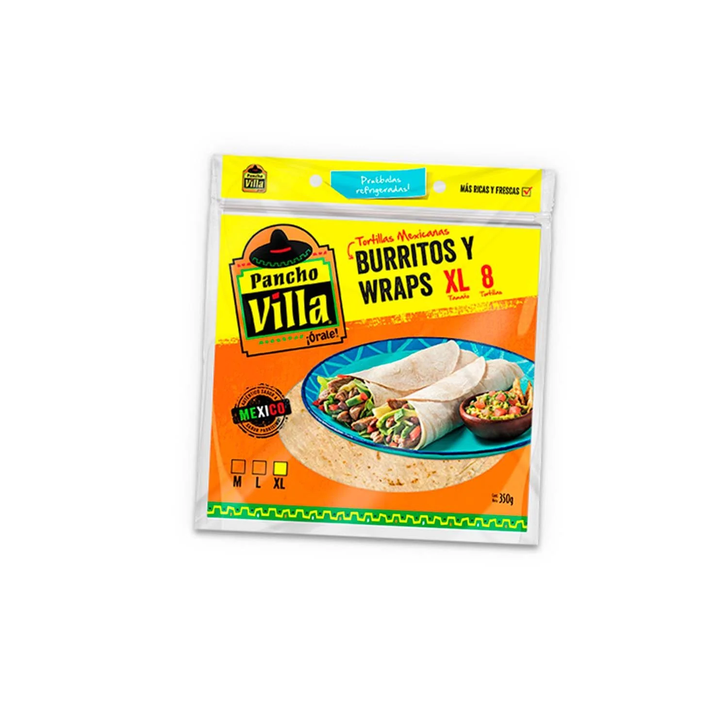 TORTILLA PV XL 8U 12X350GRS