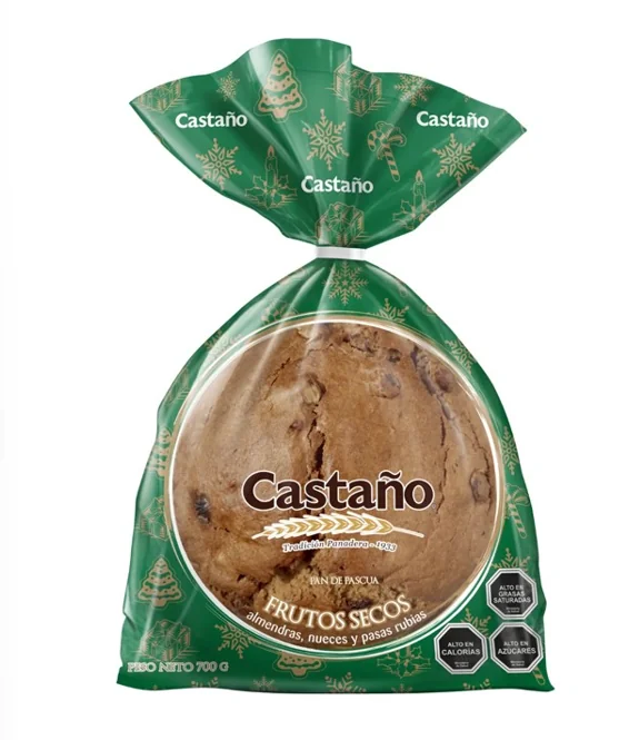 PAN DE PASCUA CASTAÑO FRUTOS SECOS 15 X 700GR