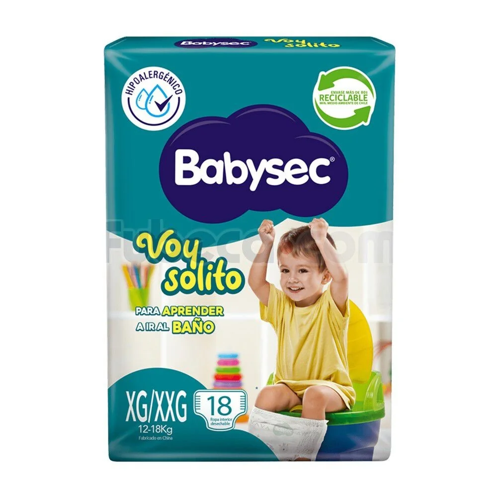 PAÑAL BABYSEC VOYSOLITO XG-XXG 6X18 UNI