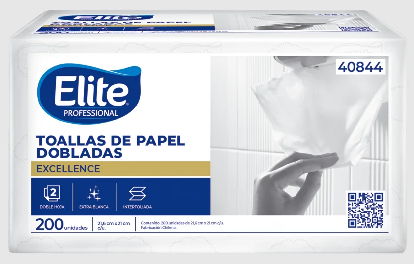 SERVILLETA ELITE DOBLADA DH LAMINADA 18X200 UNI