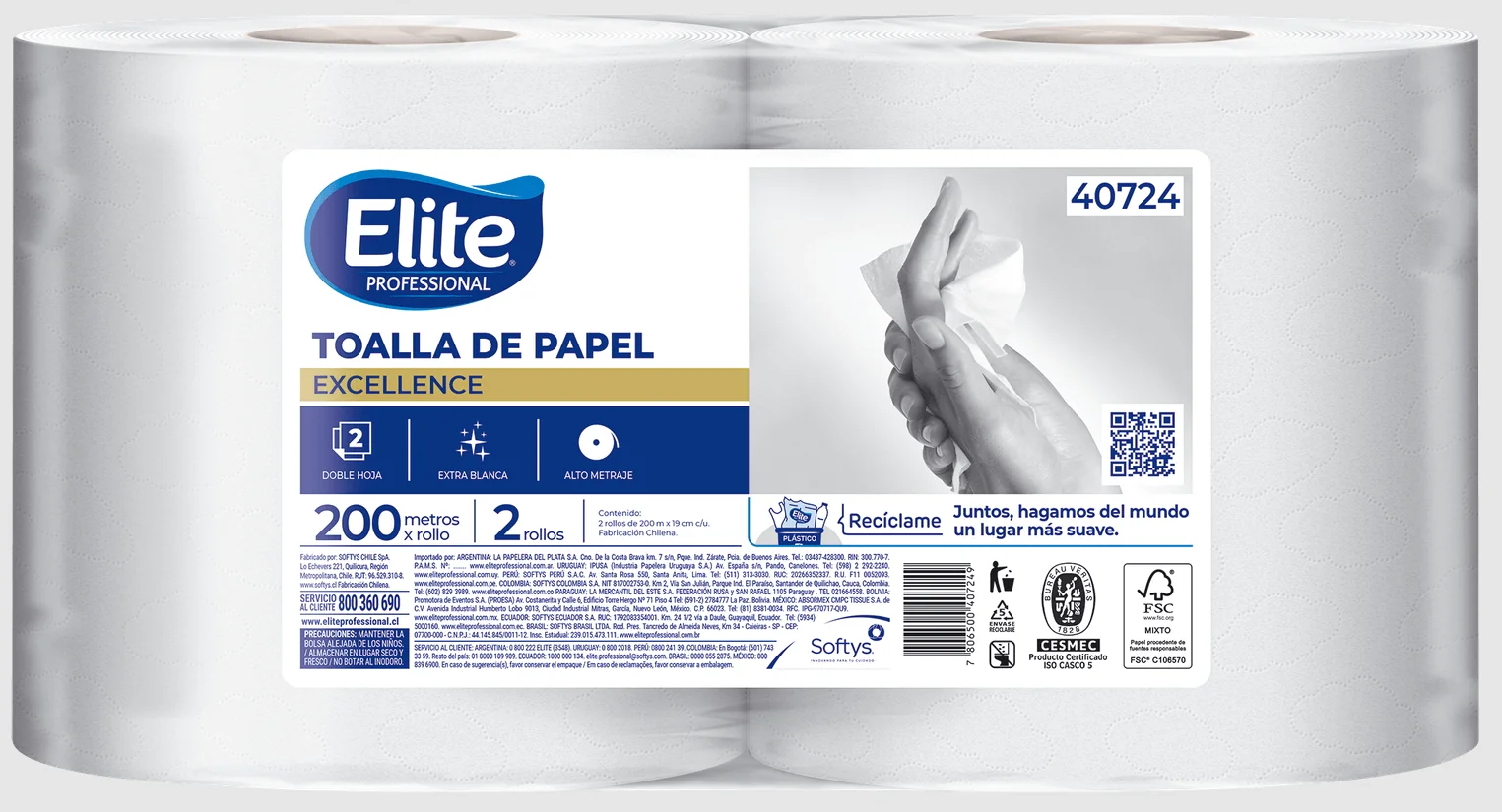 T. PAPEL ELITE EXCELLENCE DH 200 MTSX2 UNI