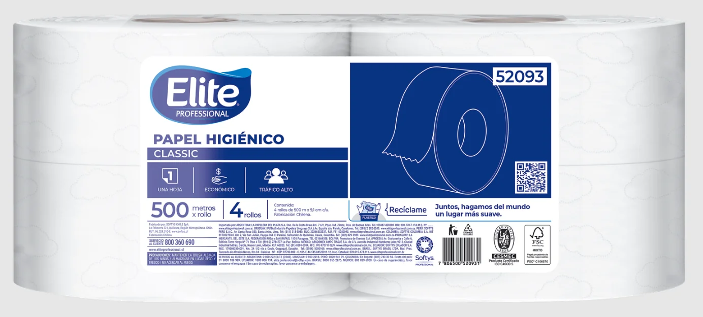 P. HIGIENICO ELITE P CLASSIC UH 500 MTS 1X4 UNI