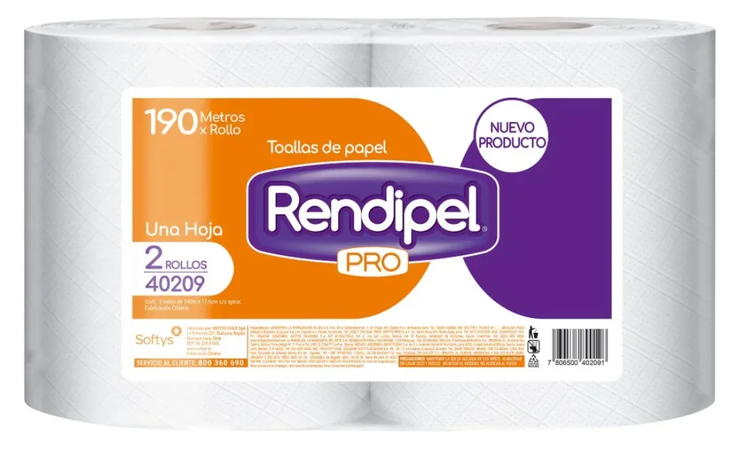 T. PAPEL RENDIPEL PRO 190 MTSX2 UNI
