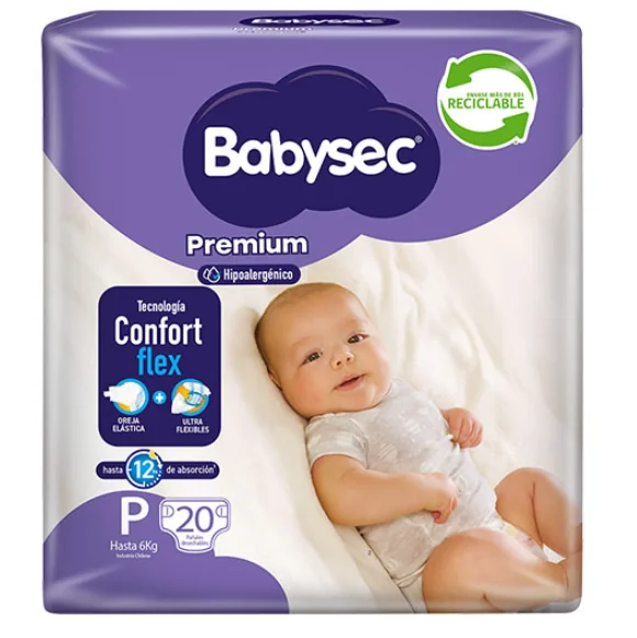 PAÑAL BABYSEC PREMIUM CH 8 X 20 UNI