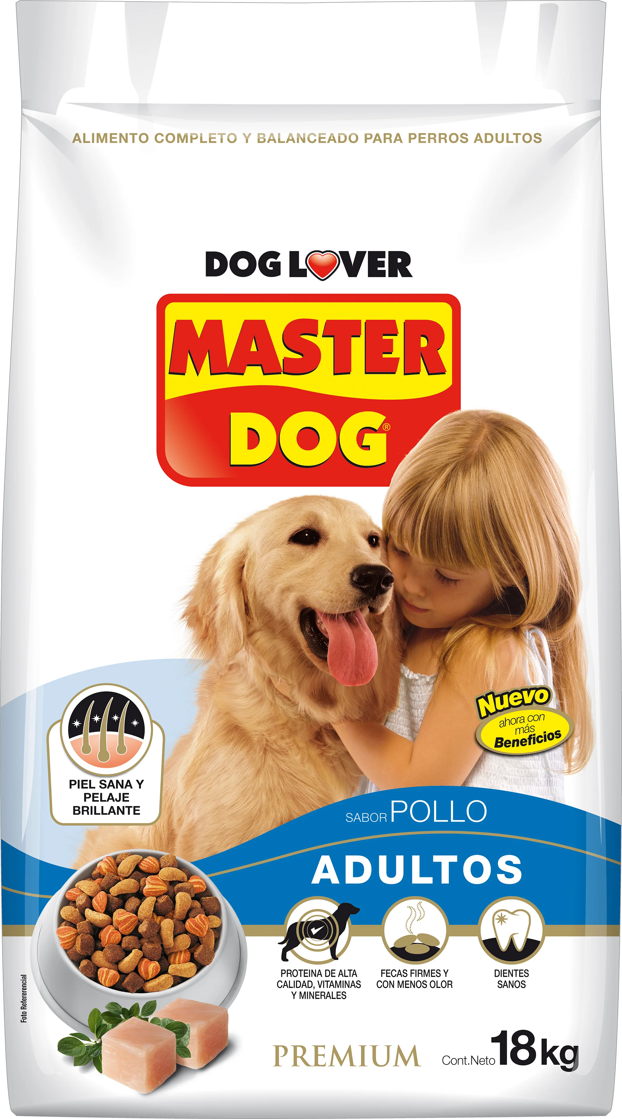 COMIDA MASCOTAS MASTER DOG ADULTO POLLO 18K