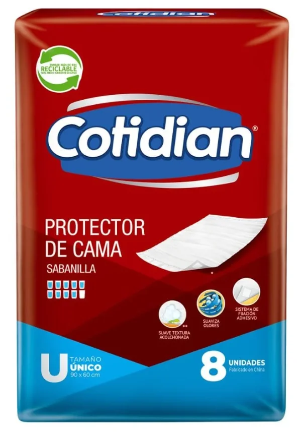 PAÑAL ADULTO COTIDIAN PREDOBLADO 8X8 UNI