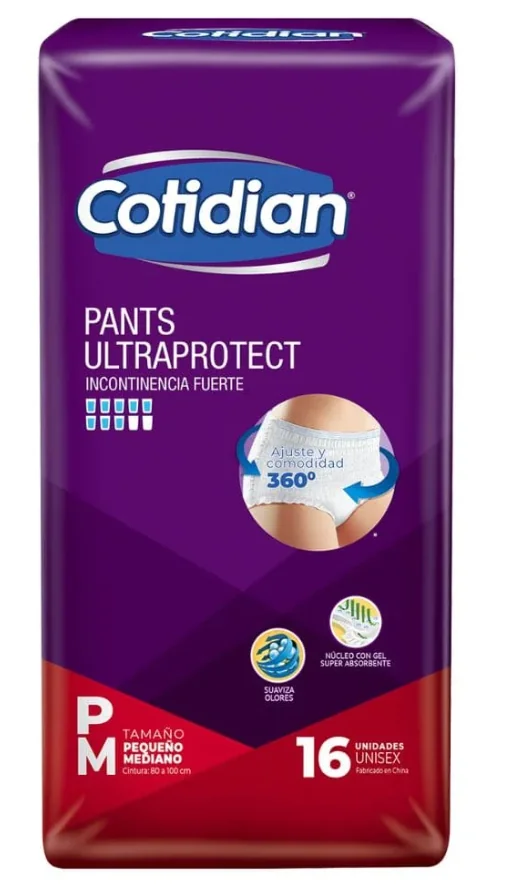 PAÑAL ADULTO COTIDIAN PANTS U/PROT P/M 4X16 UNI
