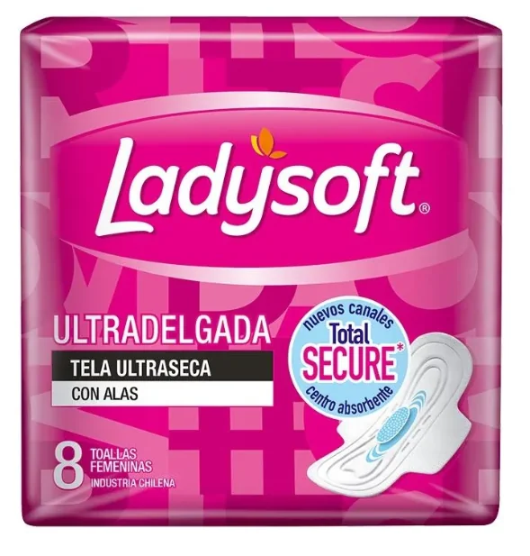 TH LADYSOFT ULTRA DELGADA C/ALAS ROSADA 24 X 8 UN