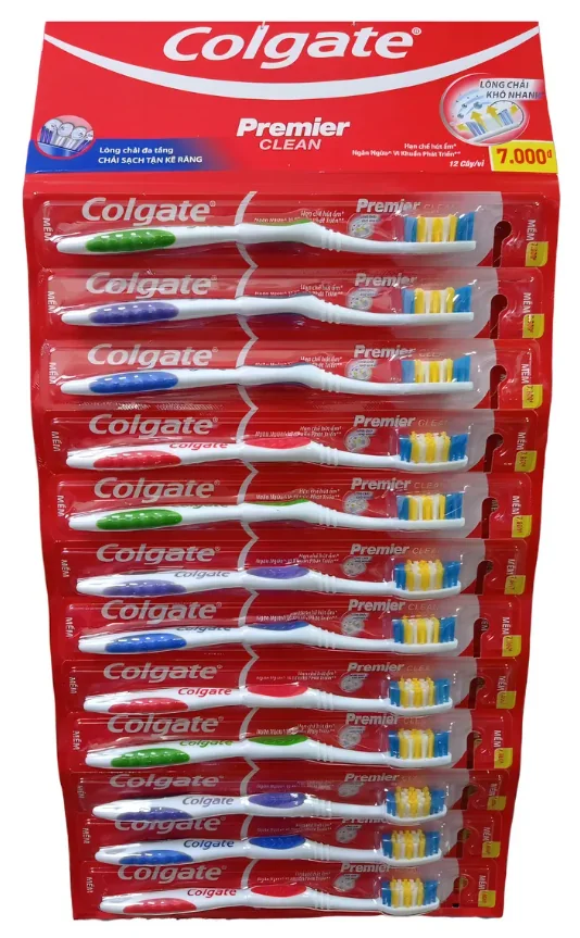 CEPILLOS DE DIENTES COLGATE PREMIER CLEAN 12 UNID