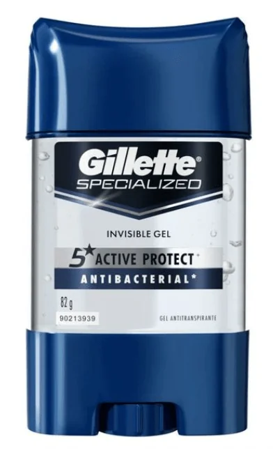 GILLETE DESORANTE GEL ANTI-BAC 82GR X 12