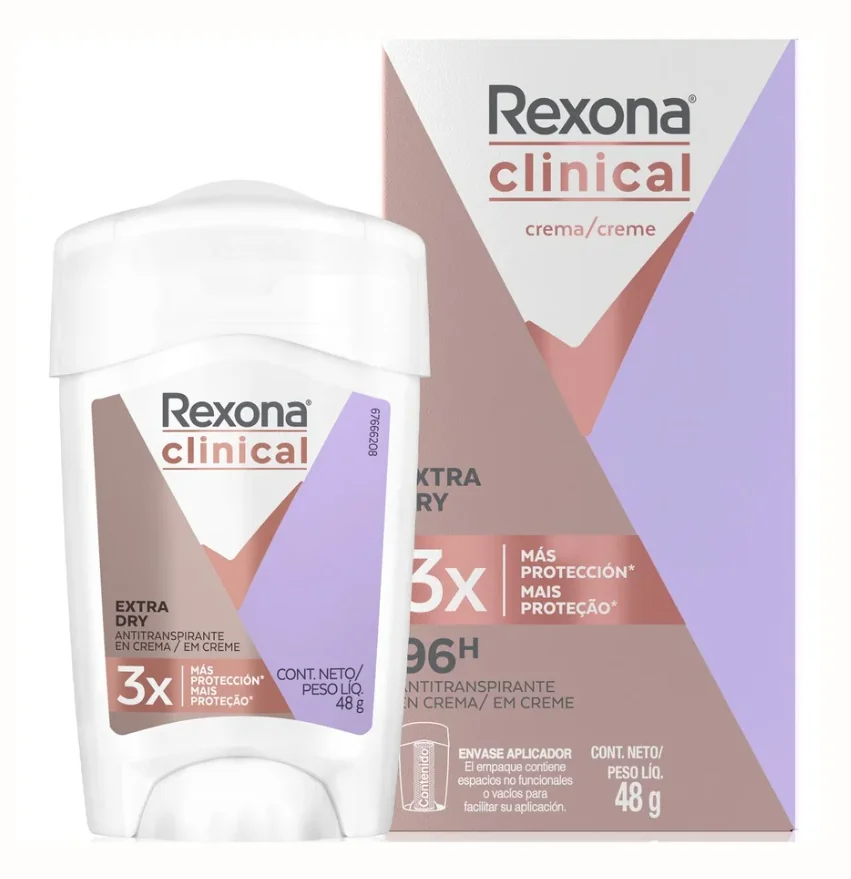 DESOD. REXONA BARRA CLINICAL MUJER 48 GR EXTRA D