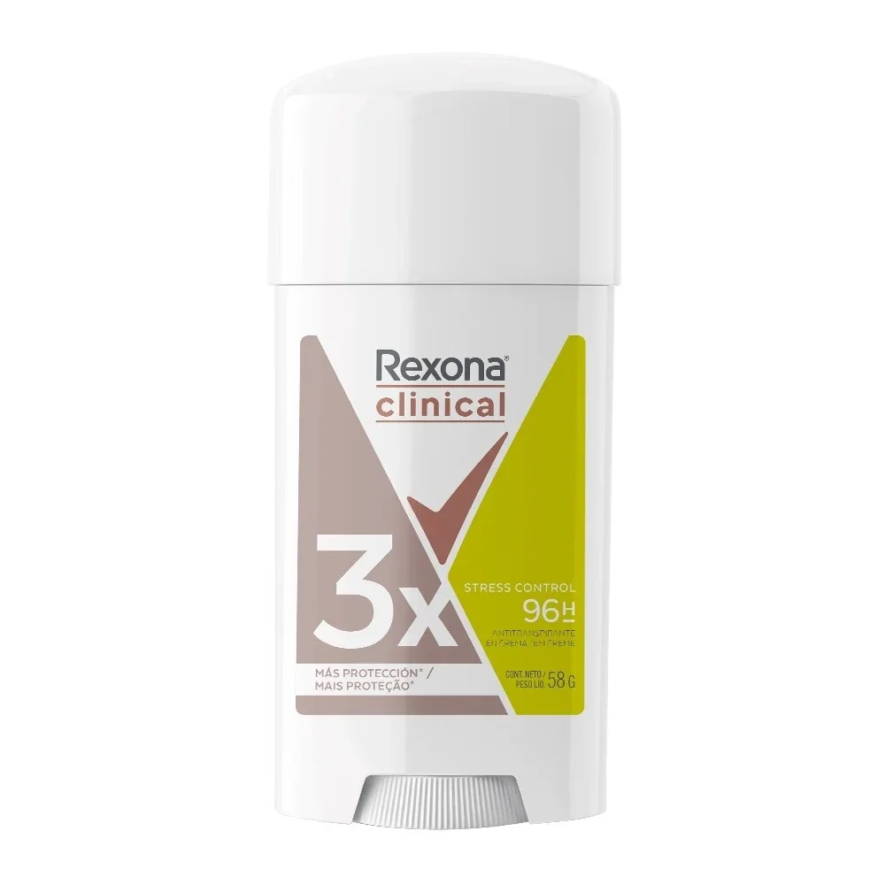 DESOD. REXONA BARRA CLINICAL MUJER 48 GR STRESS