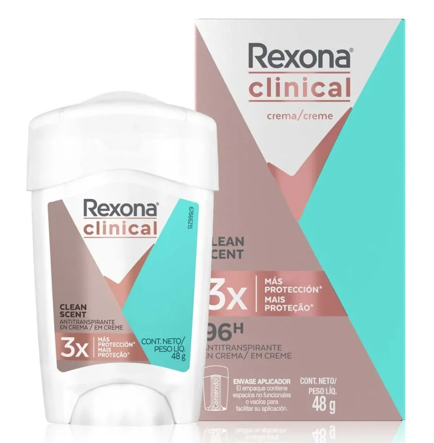 DESOD. REXONA BARRA CLINICAL MUJER 48 GR CLEAN S