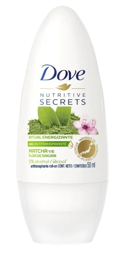 DESODORANTE DOVE ROLL ON MUJER 50ML MATCHA GREEN T