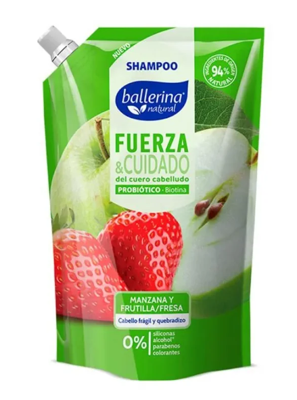 SHAMPOO BALLERINA FUERZA DOY PACK 12 X750 ML