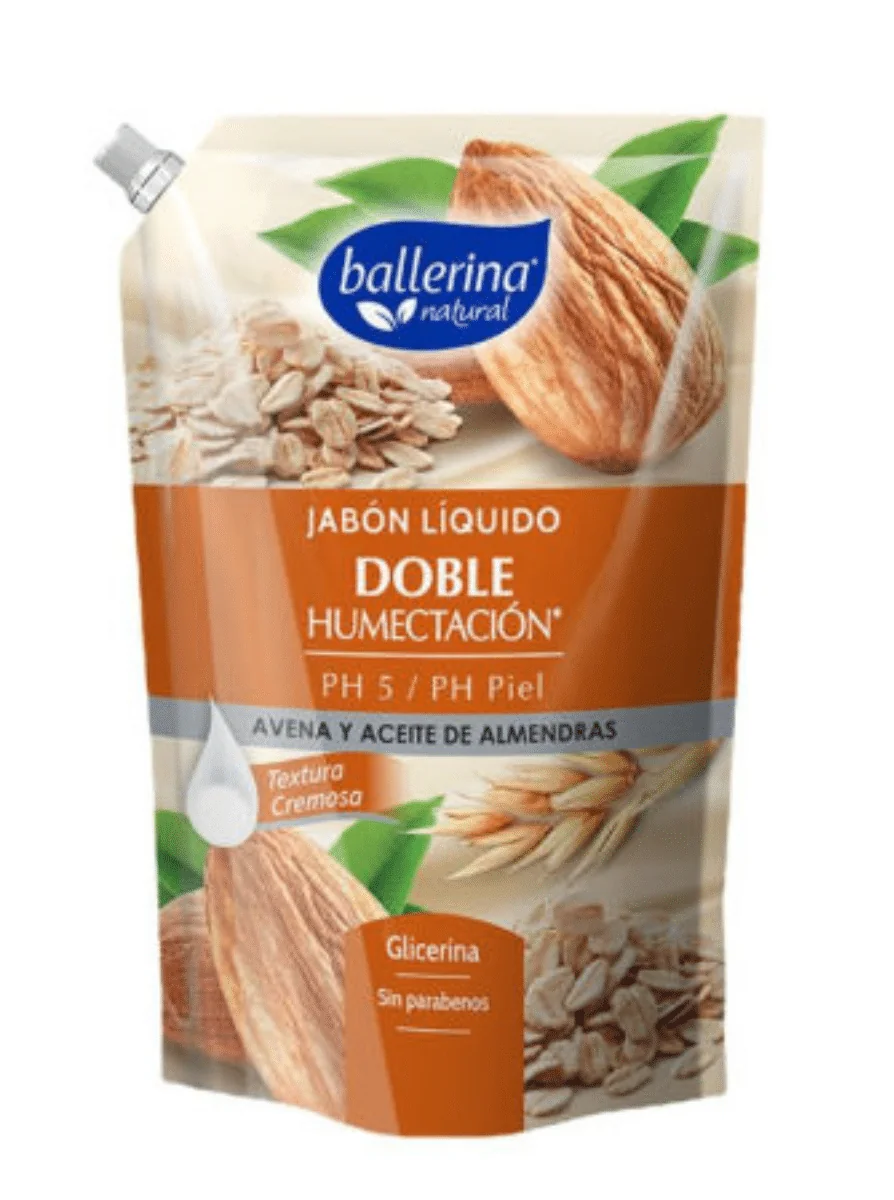 JABON BALLERINA AVENA ALMENDRA DOY PACK 12X750 ML