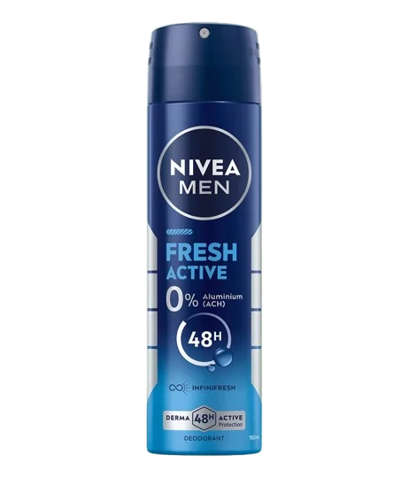 DEO NIVEA MEN SPRAY FRESH ACTIVE 12X150ML