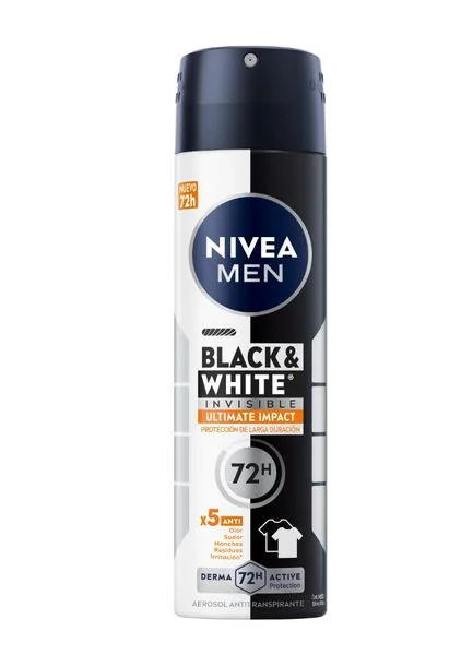 DEO NIVEA MEN SPRAY B&W ULTIMATE IMPACT 12X150ML
