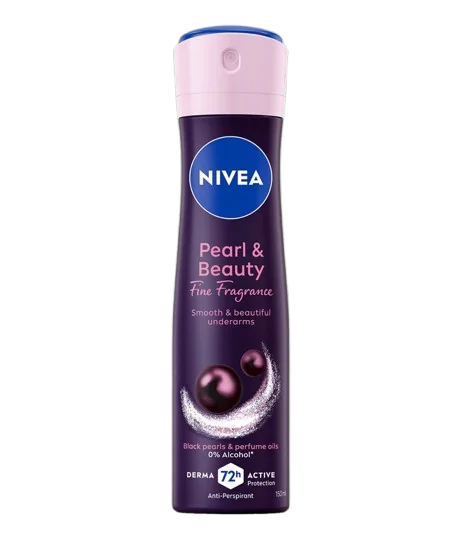 DEO NIVEA SPRAY PEARL&BEAUTY BLACK 12X150ML