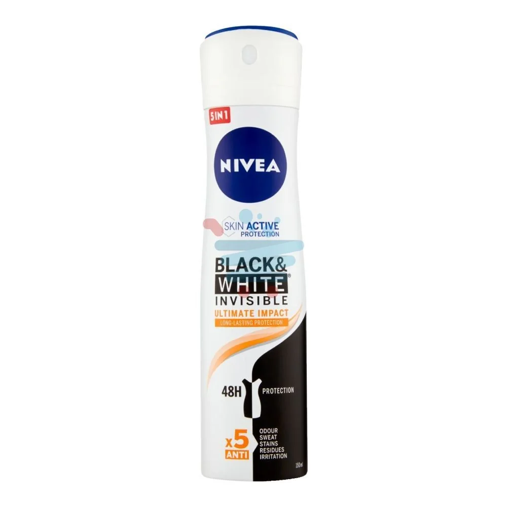 DEO NIVEA SPRAY B&W ULTIMATE IMPACT 12X150ML