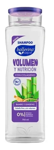 SHAMPOO BALLERINA   VOLUMEN  FCO 750 ML