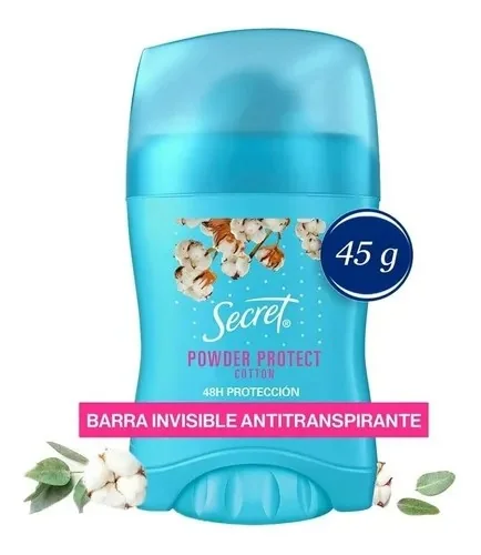 SECRET DEO BARRA ALGODON 45GR X 12