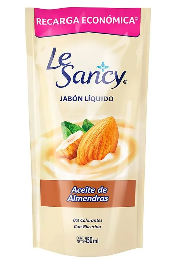 JABON LE SANCY ALMENRA DP    450 ML