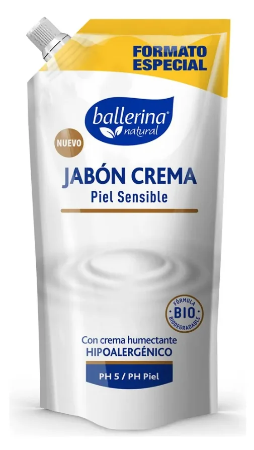 JABON BALLERINA CREMA T.HUMECTA PIEL SENSI FCO 12X