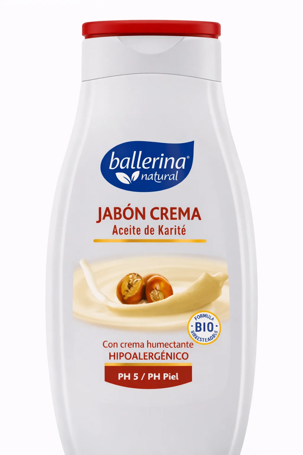 JABON BALLERINA CREMA T.HUMECTA KARITE FCO 12X800