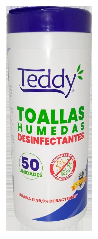 TOALLA DESIFECTANTE TEDDY TARRO 12X 50 UND