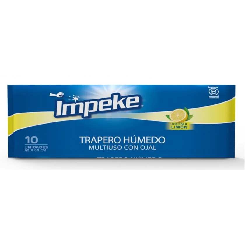 TRAPERO HUMEDO PISO IMPEKE LIMON 12 X 10UND
