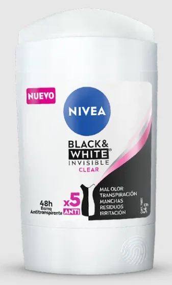 DEO NIVEA BARRA B&W CLEAR 15X53G
