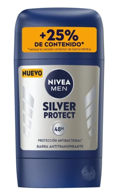 DEO NIVEA MEN BARRA SILVER PROTECT 15X53G