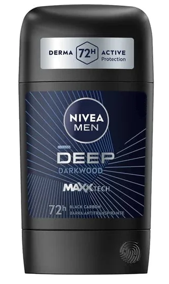 DEO NIVEA MEN BARRA DEEP BLACK CARBON 15X53G