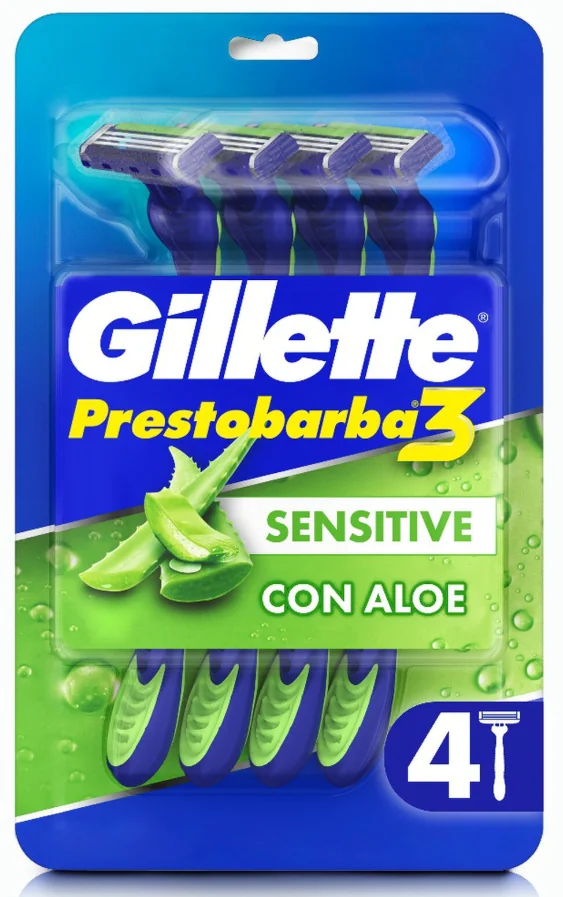 GILLETTE PB3 SENSITIVE BLI 36X4UND