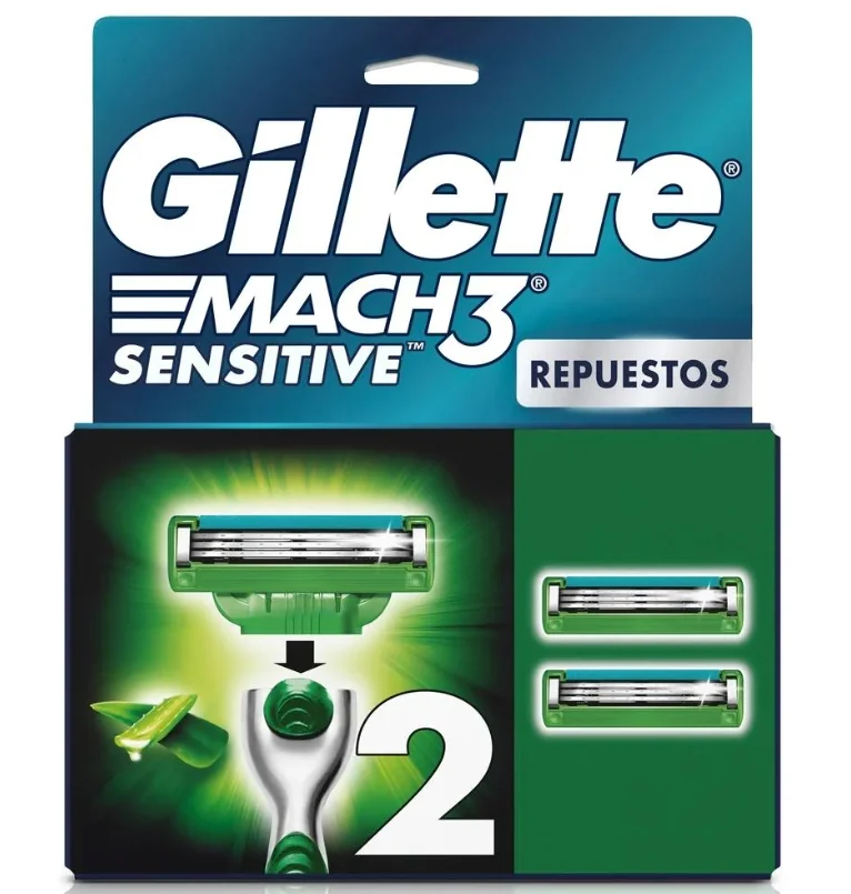 GILLETTE RESPUES MACH3 SENSITIVE 72X2UND