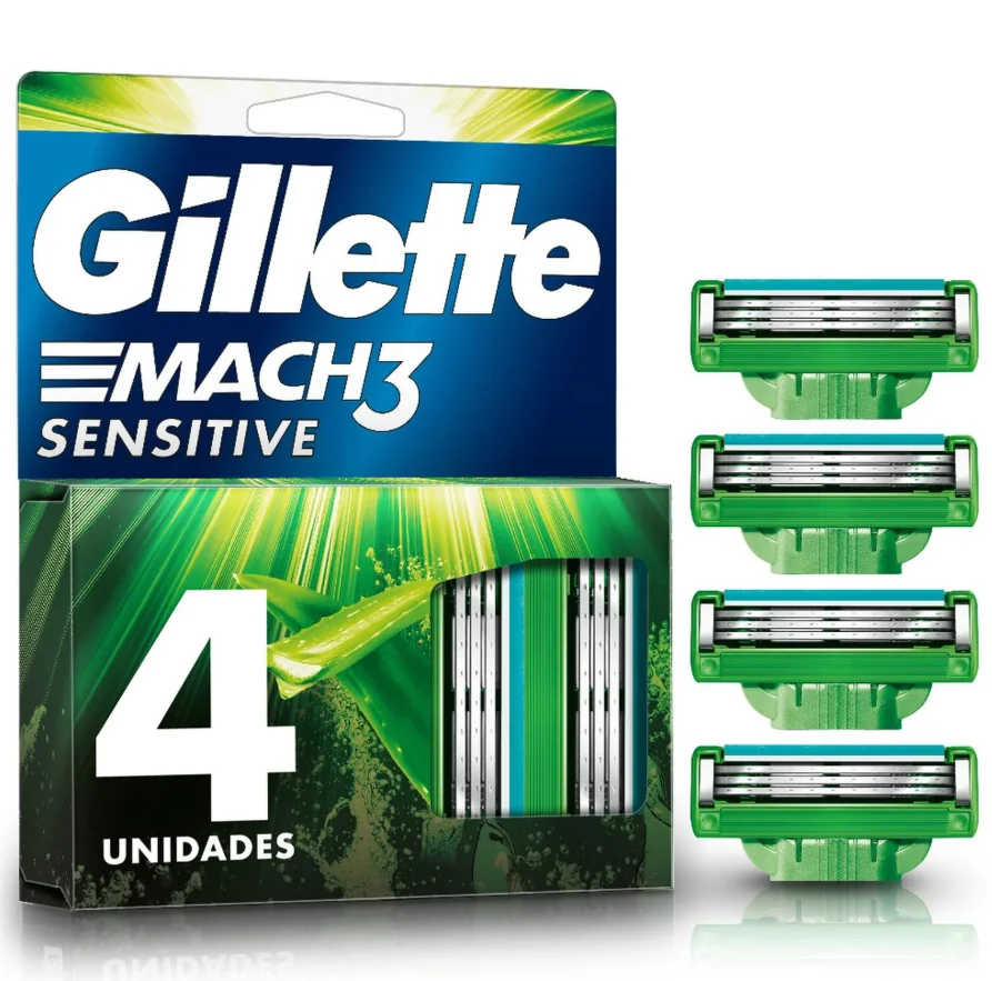GILLETTE REPUES MACH3 SENSITIVE72 X4UND
