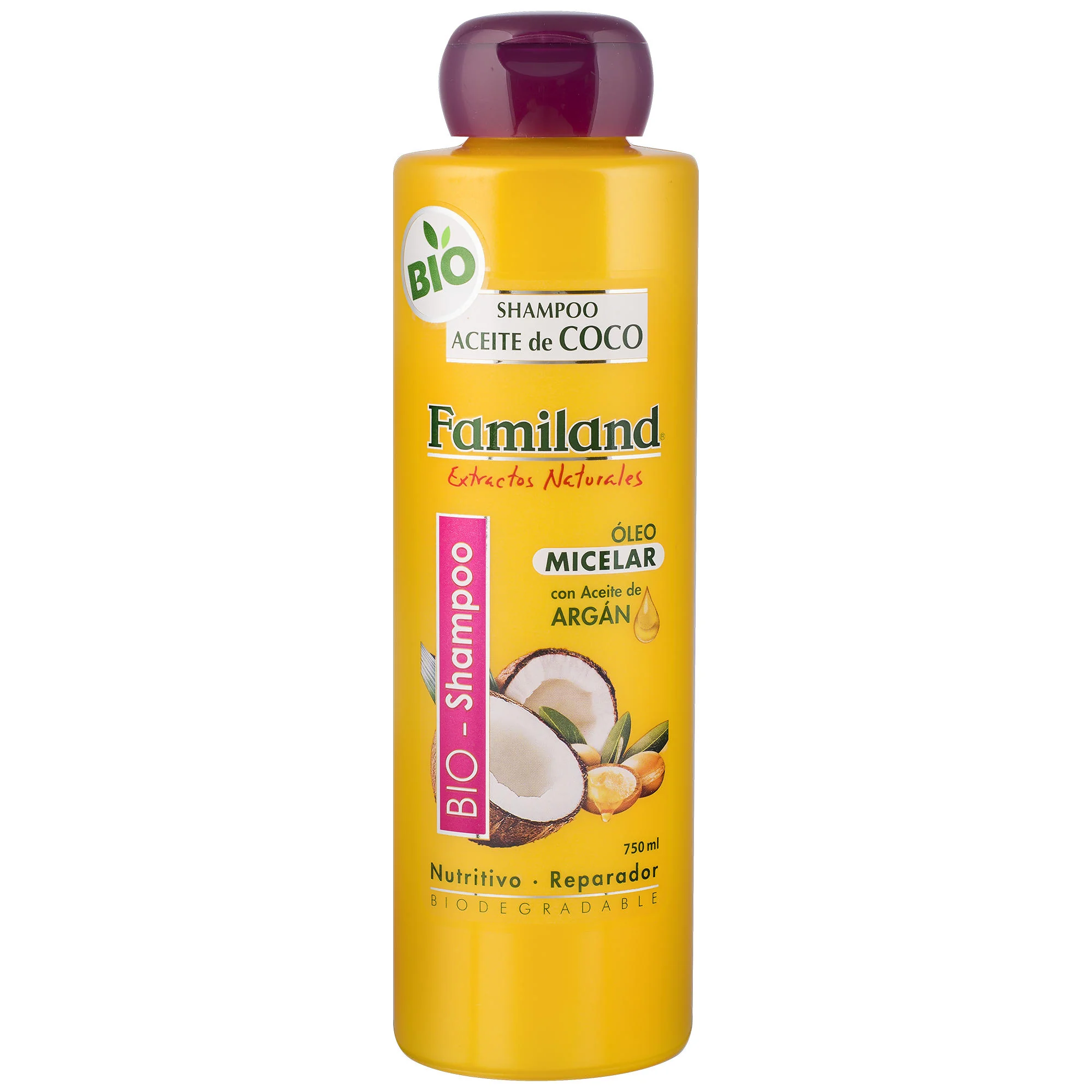 SHAMPOO ACEITE COCO ARGAN 12X750ML FAMILAND