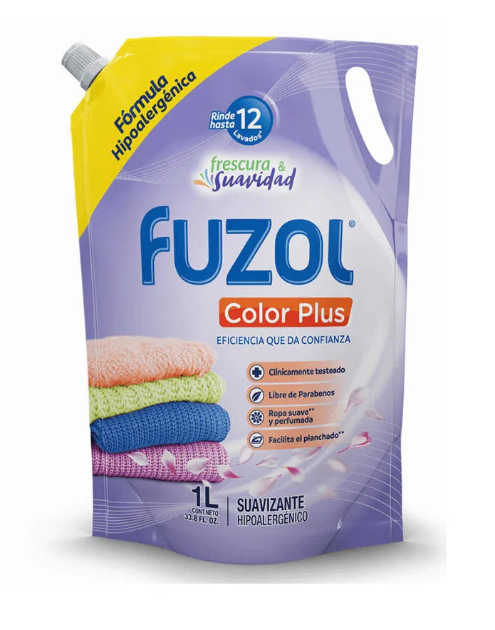 SUAVIZANTE FUZOL COLOR PLUS D.P 12 X1 LIT