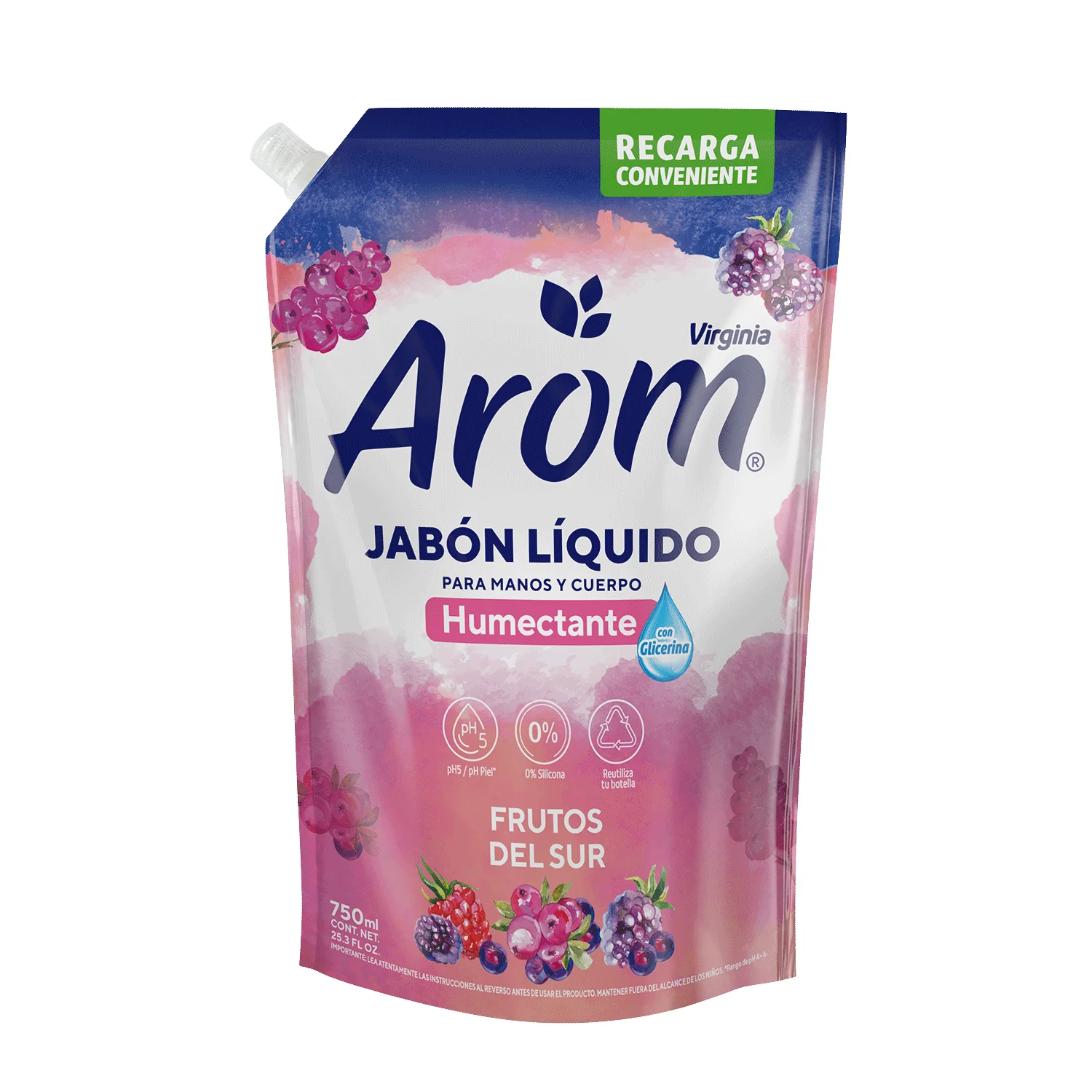 JABON LIQUIDO AROM FRUTOS DEL SUR DP 750ML