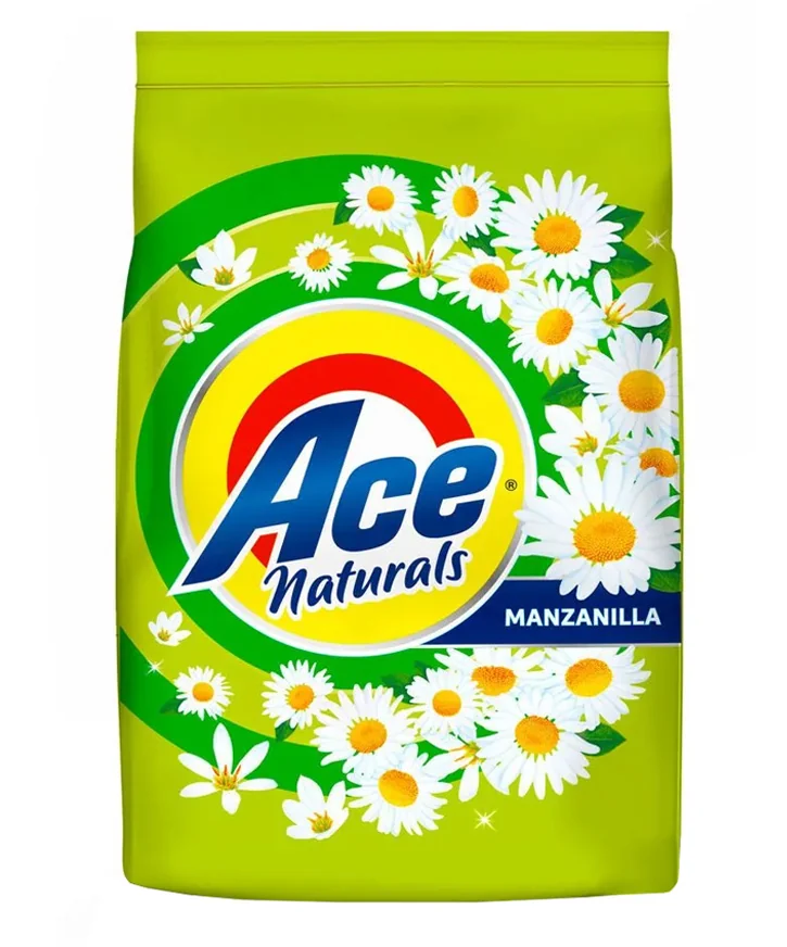 DETERGENTE POLVO ACE NATURALS MANZ 6X2700 G