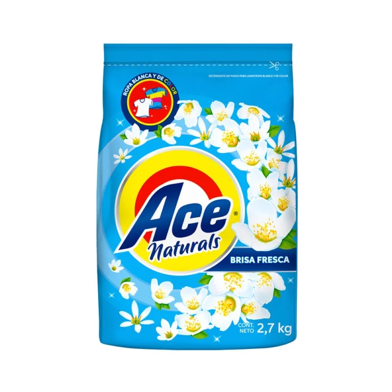 DETERG POLVO ACE NATURALS BRISA FRESCA 6X 2700