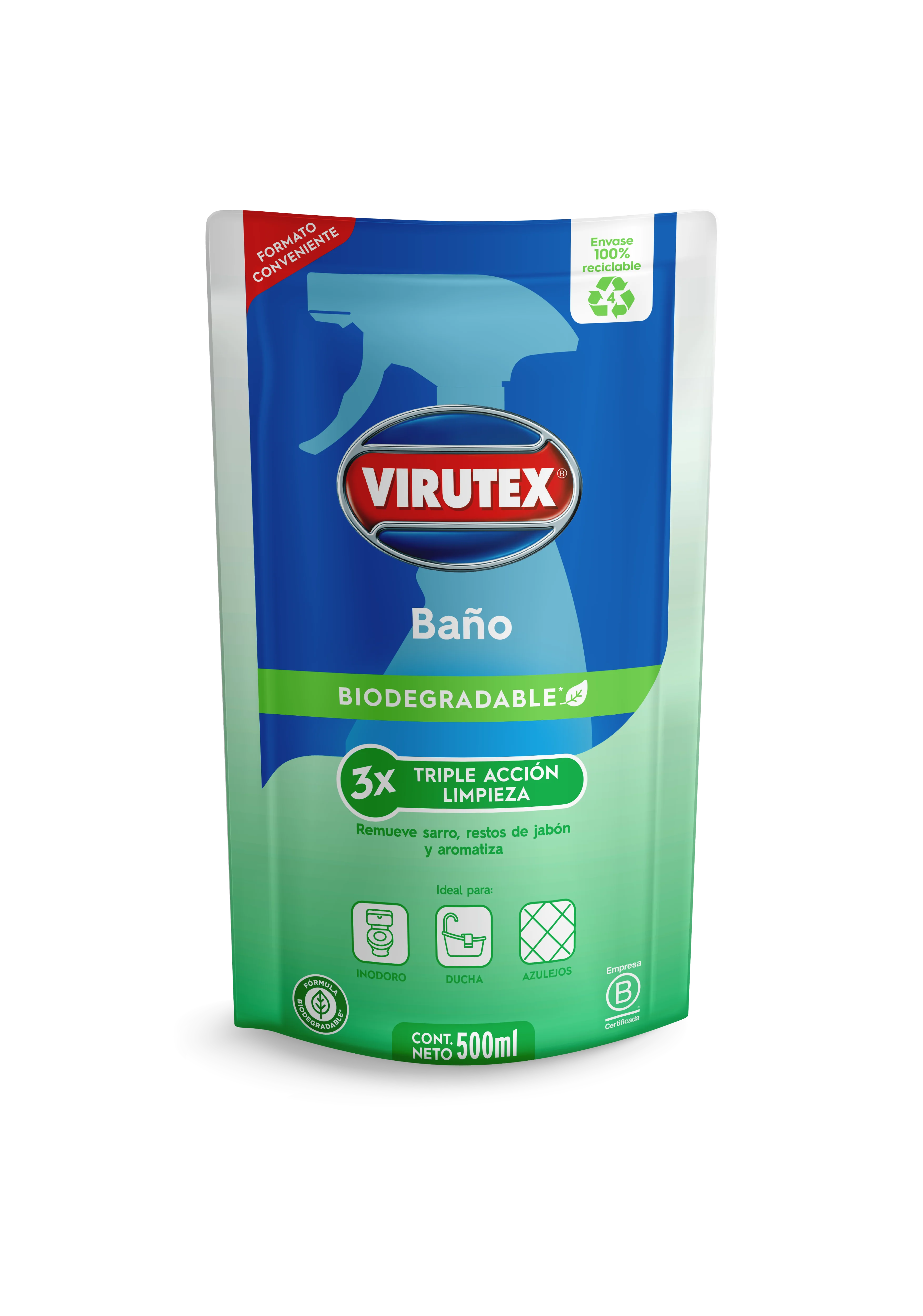 LIMPIADOR BAÑO VIRUTEX DP 24X 500 ML