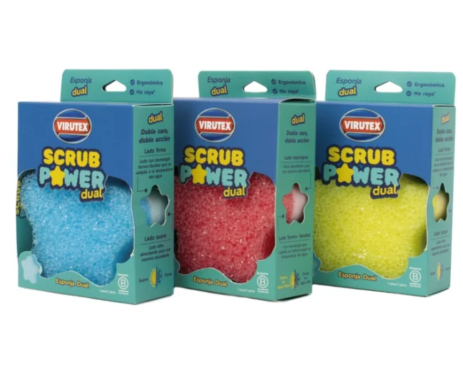 ESPONJA DUAL SCRUB POWER 24X1 - VIRUTEX