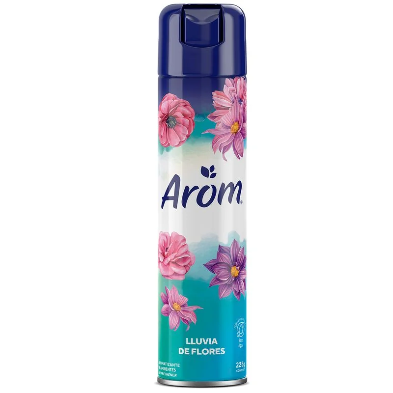 AROM DESODORANTE AMBIENTAL LLUVIA DE FLORES 12X225