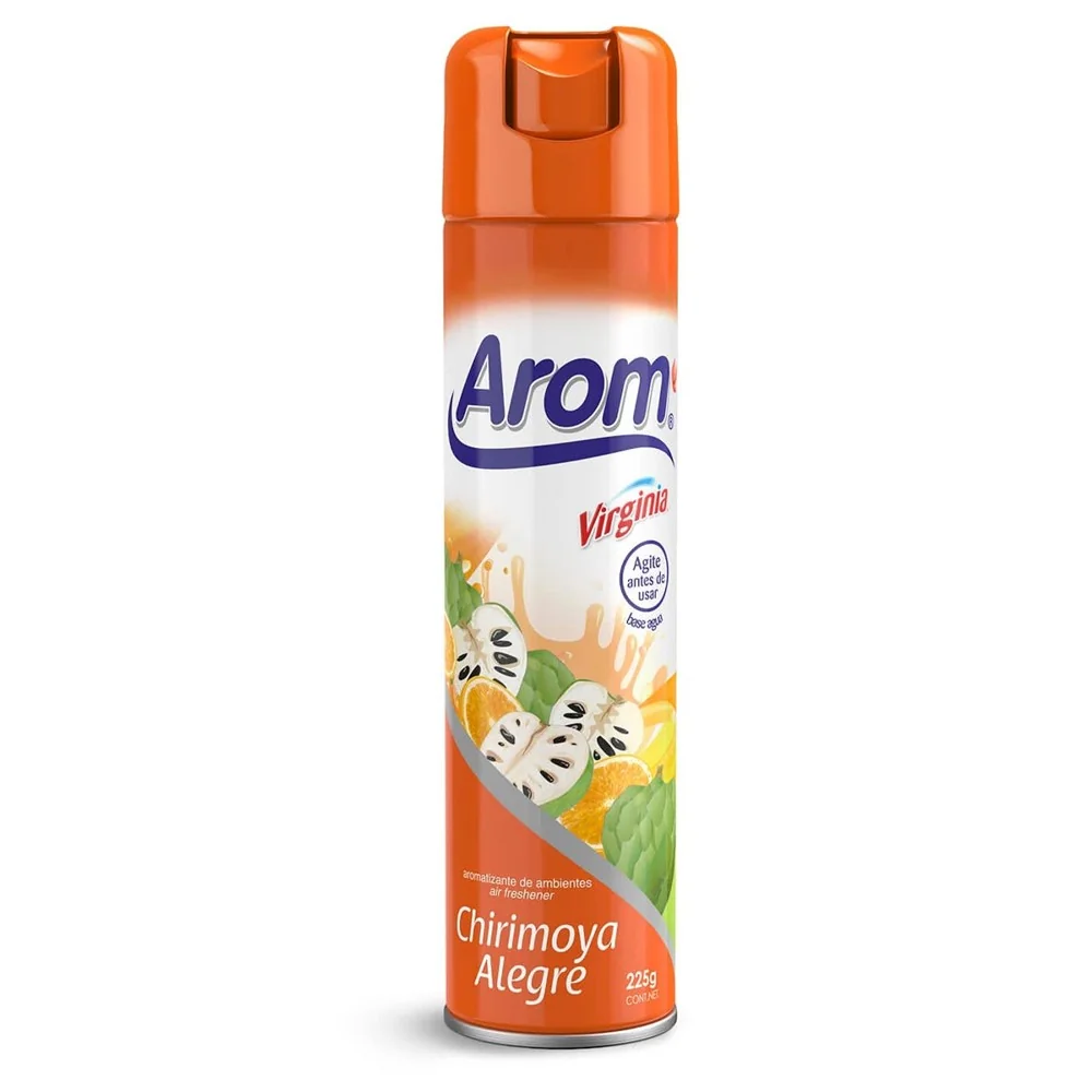 AROM DESODORANTE AMBIENTAL CHIRIMOYA ALEGRE 12X225