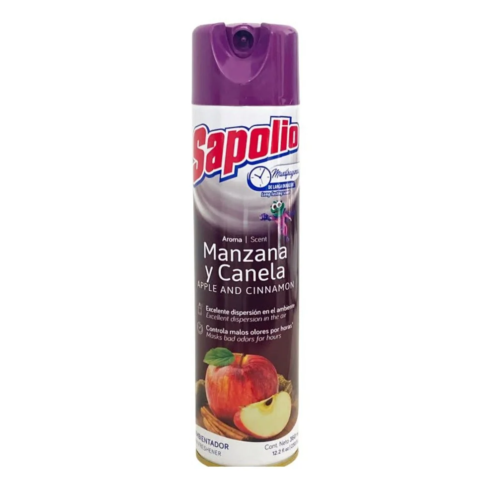 SAPOLIO DEO. AMBIENTAL MANZANA CANELA 12X360CC