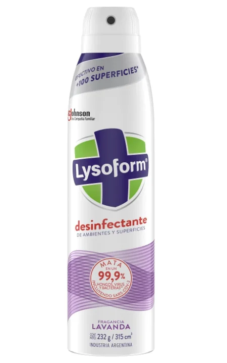 DESINFECTANTE LYSOFORM AEROSOL LAVANDA 12X315 ML