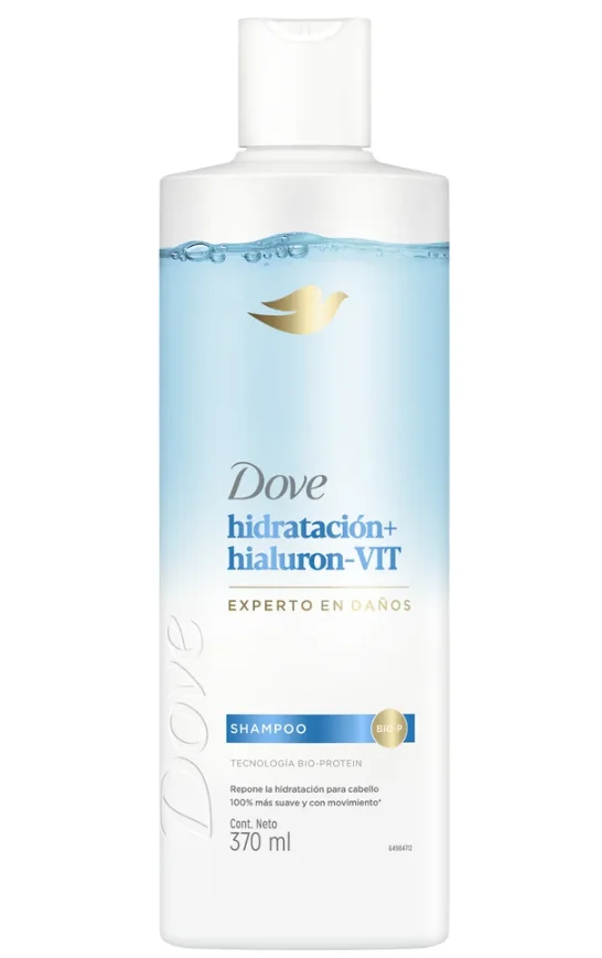 SHAMP DOVE HIDRAT+HIALURON VIT 12X370ML