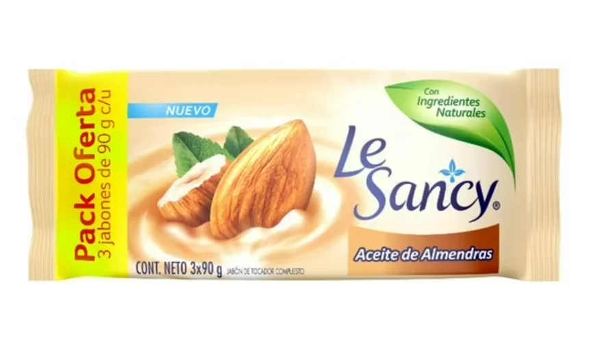 JABON LE SANCY ACEITE ALMENDRAS 36X3X90G